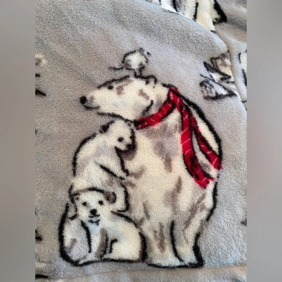 NWT Vera Bradley Hooded Fleece Robe in Beary Merry Small/Medium - Picture 7 of 12